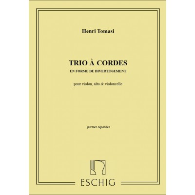Tomasi Henri - Trio A Cordes En Ut - Parties