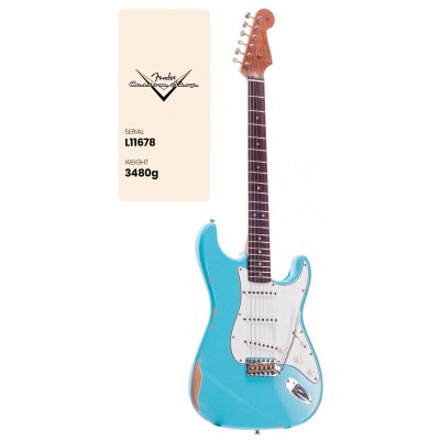 63 Stratocaster Relic MN Daphne Blue