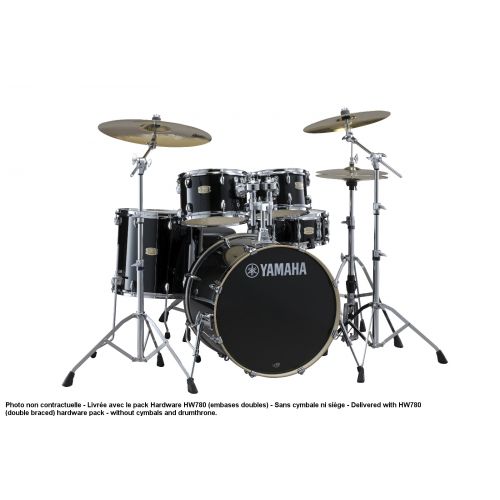 Stage Custom Birch Fusion 20 Raven Black + Pack HW780