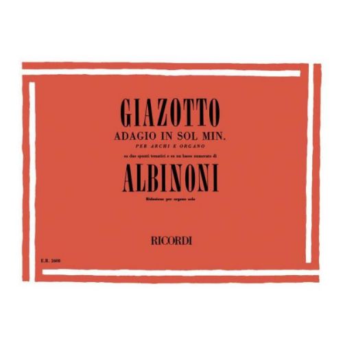ALBINONI T. - ADAGIO IN SOL MINORE - ORGUE