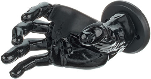 Male Hand Black Metallic Right Noir finition métallisée haute brillance