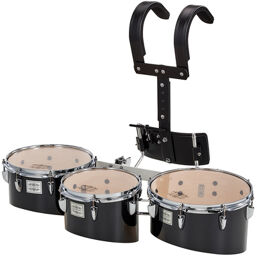 QT03 BL Marching 3 Tom Set Noir