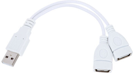 USB 2-Way Splitter Blanc
