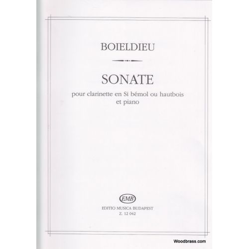 Boieldieu F.a. - Sonata - Clarinette et Piano