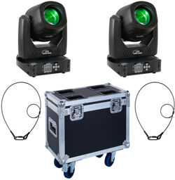 LED TMH-B90 Moving-Head Bundle Noir