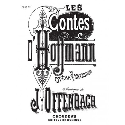OFFENBACH J. - BARCAROLLE (?LES CONTES D'HOFFMANN?)