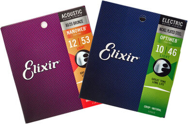 Elixir Acoustic/E-Guitar Bundle