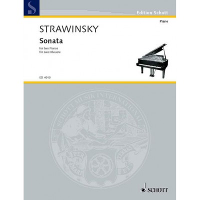 Stravinsky - Sonate - 2 Pianos (4 Hets)