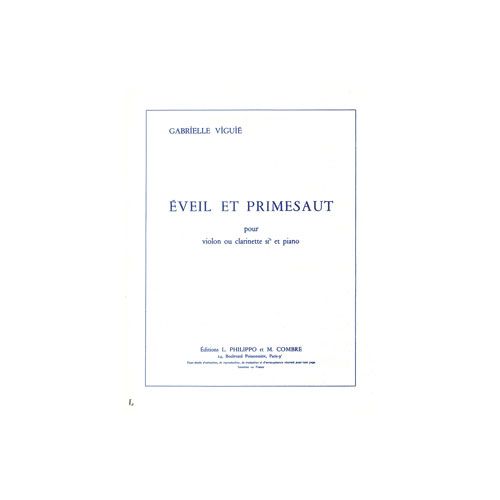 Viguie - Eveil et Primesaut - Violon Ou Clarinette Sib et Piano