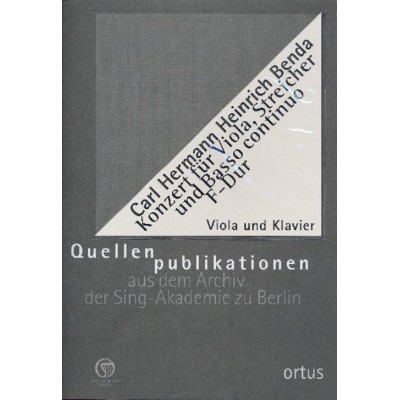 Benda KARL-hermann Heinrich - Konzert F-dur - Alto & Piano