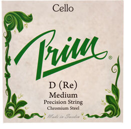 Cello String D Medium vert