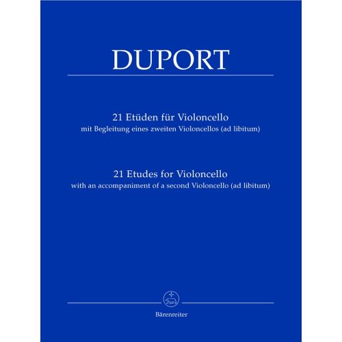 Duport Jean-louis - 21 Etudes Pour Violoncelle