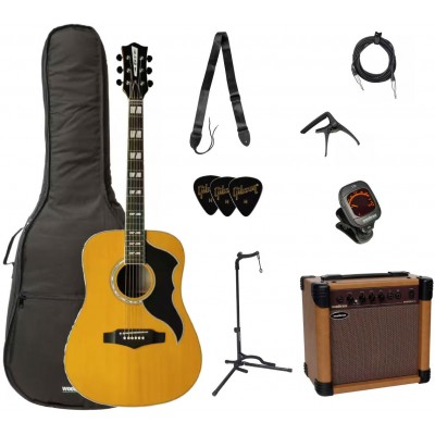 Ranger Vi Eq Vintage Reissue Dreadnought Vintage Natural + Ampli + Accessoires
