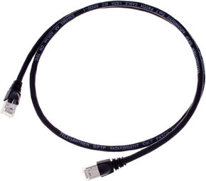 CAT6A Patchkabel 1m, sw noir