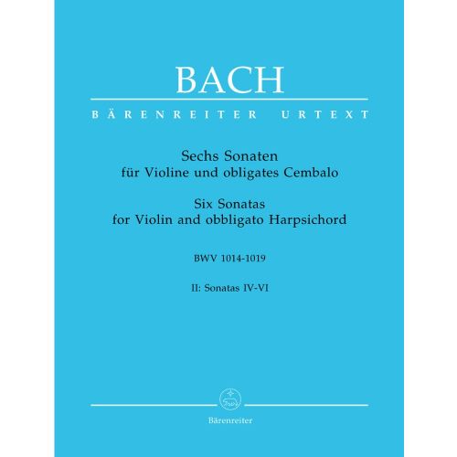 J.S. - 6 Sonates Vol.2 Bwv 1017, 1018, 1019 - Violon, Clavecin