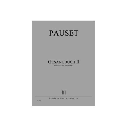 Pauset - Gesangbuch Ii - Voix D'Alto, Alto Et Piano