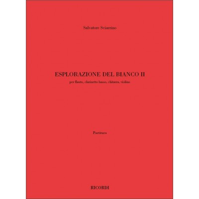 Sciarrino Salvatore - Esplorazione Del Bianco Ii