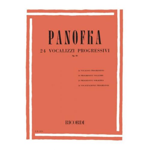 Panofka H. - 24 Vocalizzi Progressivi Op.85 - Chant