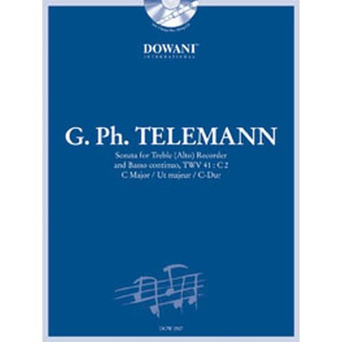 Telemann G.P. - Sonata Twv 41: C2 In C Major - Flute A Bec Alto, Bc