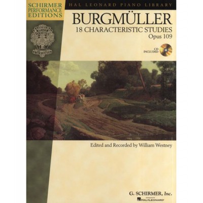 PERF EDS BURGMULLER 18 CHARACTERISTIC STUDIES OP.109 + MP3 - PIANO SOLO