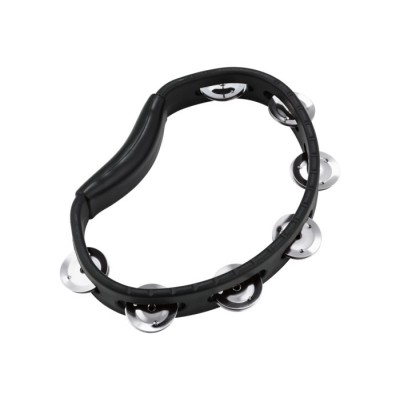 Tambourin Abs Demi Lune 1 Rangee Cymbales Noir