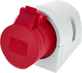115-6 Wall Socket 16A 5pol rouge
