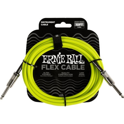 Câbles Instrument Flex Jack/jack 3M Vert