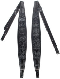 AC-9 Accordion Strap Branded Noir