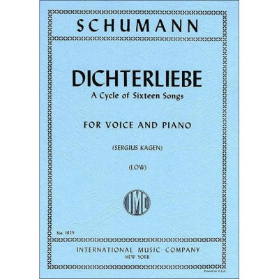 Schumann - Dichterliebe OP48 Cycle Of 16 Songs L Vce PFT - Low Voice et Piano
