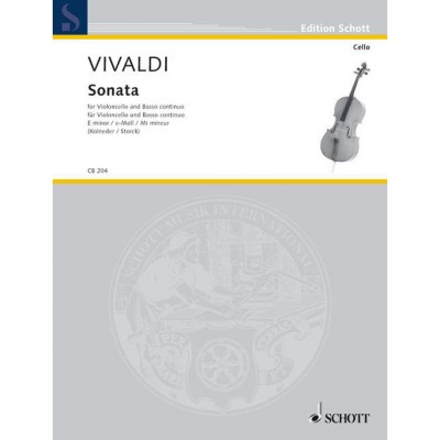 Vivaldi - Sonata En Mi Mineur - Violoncelle et Basso Continuo