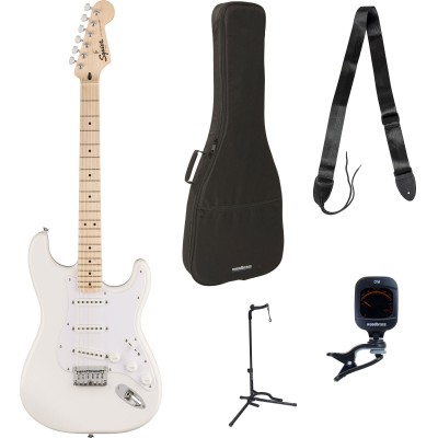 Pack Sonic Stratocaster HT MN White Pickguard Arctic White + Accessoires
