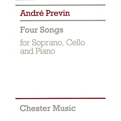 FOUR SONGS FOR SOPRANO, CELLO AND PIANO - CELLO