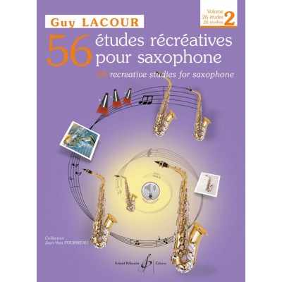 Lacour Guy - 56 Etudes Recreatives Sax Vol.2