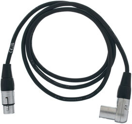 SK233-1,5 angled XLR Patch MF Black