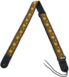Guitar Strap Ret. Jacqu.Yellow Jacquard Yellow