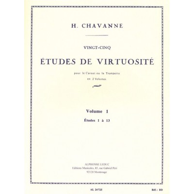 Vingt-Cinq etudes de Virtuosite - Volume 1