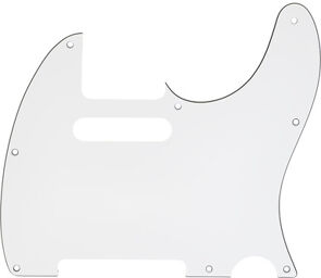 Parts Pickguard T-Style WH 8W Blanc