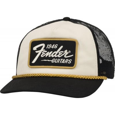 1946 Gold Braid Hat Cream/Black