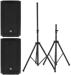 ZLX 12P G2 Stereo Stand Bundle Noir