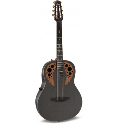U581T-SPM Mid-Depth Non-Cutaway Black Satin Copper Metal Flake