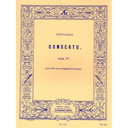 SAINT-SAENS CAMILLE - CONCERTO OP.20