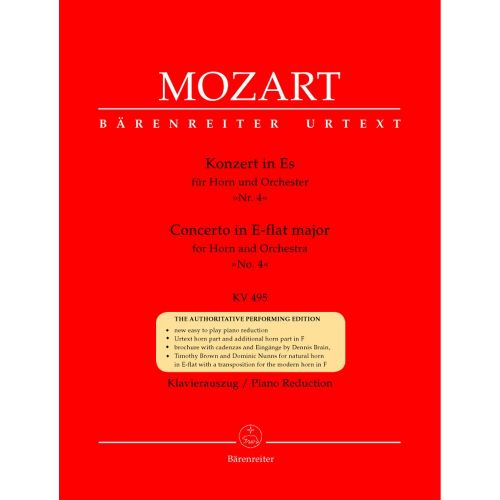 Moz W.A. - Concerto N°4 En Mib Majeur Kv 495 - Cor, Piano