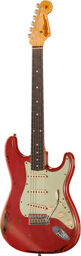 Michael Landau 63 RelicStratFR Fiesta Red over 3 Color Sunburst