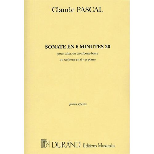 PASCAL C. - SONATE EN 6 MINUTES 30 - TUBA ET PIANO
