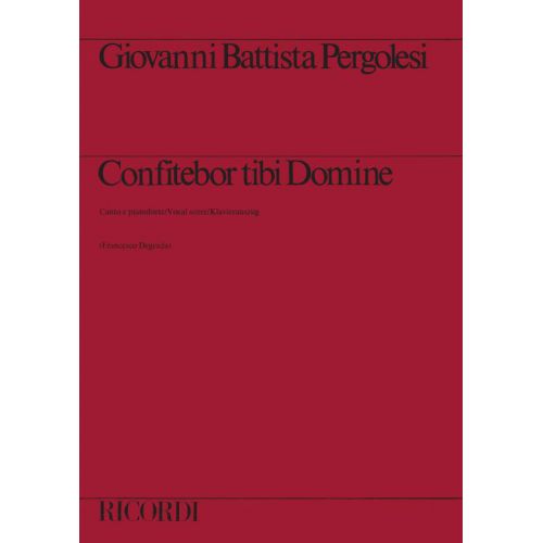 Pergolesi G.B. - Confitebor Tibi Domine - Chant et Piano