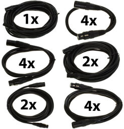 DMX Cable 5 pin TPD XL Bundle Noir