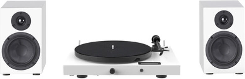 Juke Box E1 HiFi Set white Blanc haute brillance