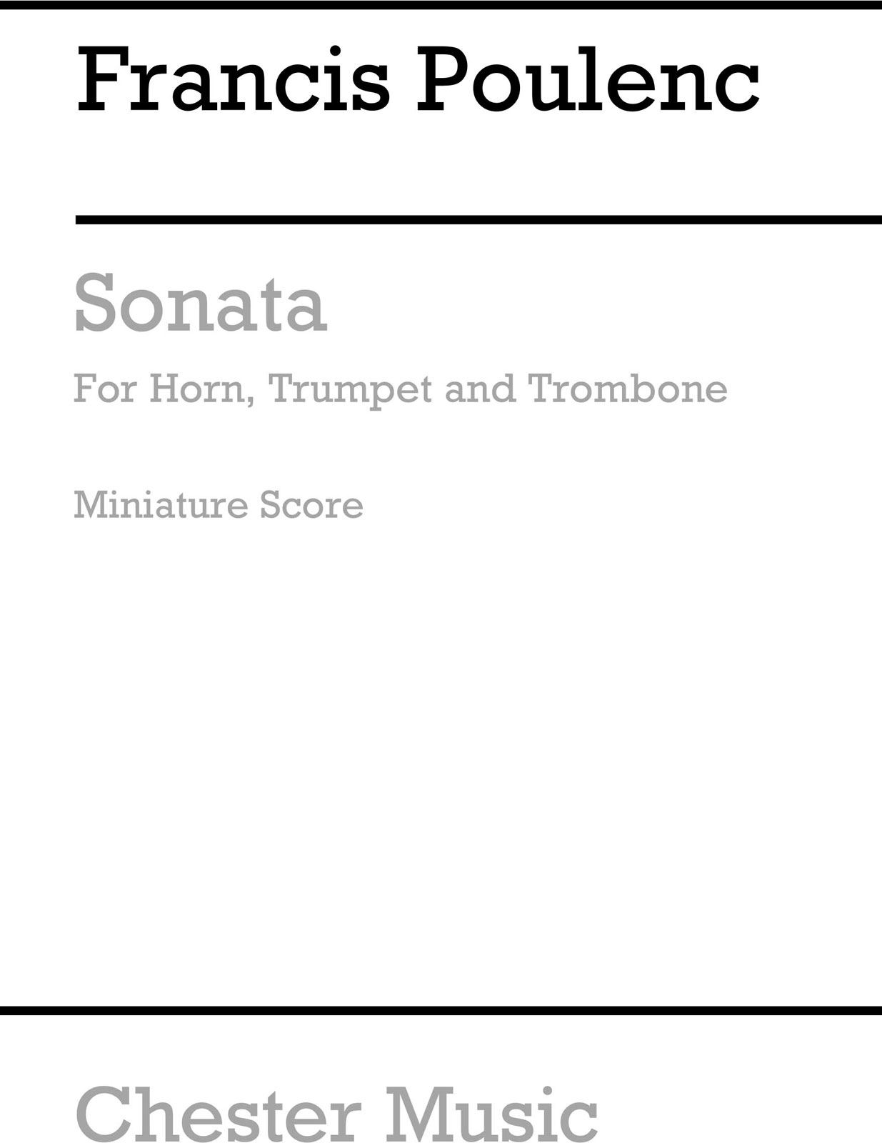 Sonata For Horn, Trumpet And Trombone