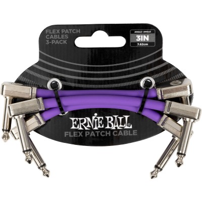 Cable Patch Flex 7,5Cm - Pack 3 Violet