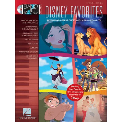 PIANO DUET PLAY ALONG VOL.5 - DISNEY FAVORITES + AUDIO EN LIGNE